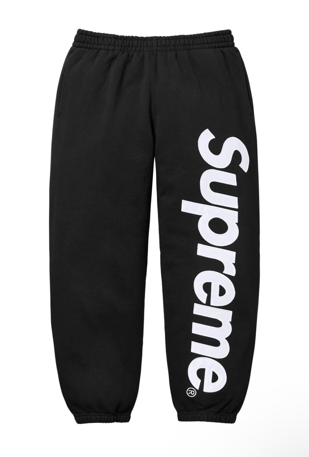supreme satin Applique "black"